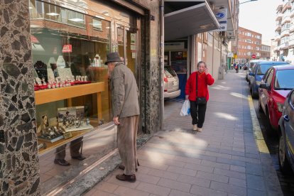 La calle Mota del barrio de La Rubia en la actualidad