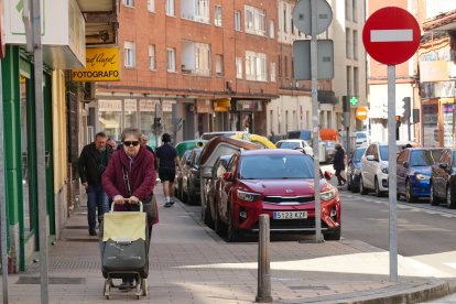 La calle Mota del barrio de La Rubia en la actualidad