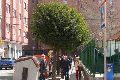 La calle Mota del barrio de La Rubia en la actualidad