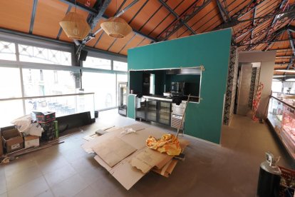 Así avanzan las obras en el restaurante del Mercado del Val