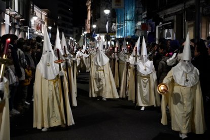 Procesión general de la Sagrada Pasión del Redentor, de la Semana Santa de Valladolid, 2024.