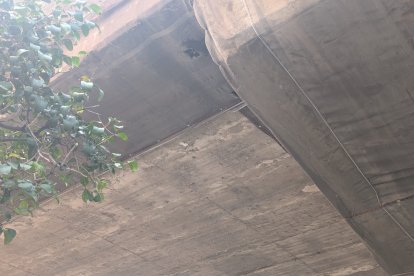 Puente del Arco de Ladrillo por donde ha caído el agua