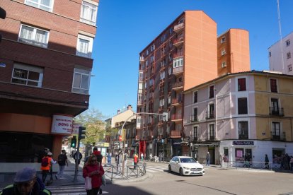 La plaza de la Cruz Verde de Valladolid en la actualidad