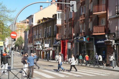 La plaza de la Cruz Verde de Valladolid en la actualidad
