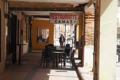 Los característicos soportales de Villalón