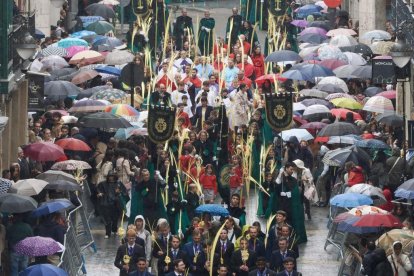 Procesión del Domingo de Ramos con el paso de la borriquilla