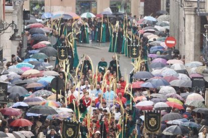 Procesión del Domingo de Ramos con el paso de la borriquilla