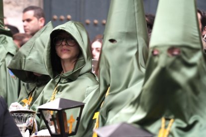 Un momento de la Procesión del Santísimo Rosario del Dolor.