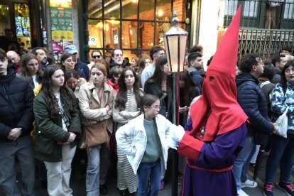 Un momento de la Procesión del Santísimo Rosario del Dolor.