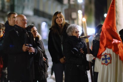 Un momento de la procesión del Cristo de las Mercedes de Valladolid.