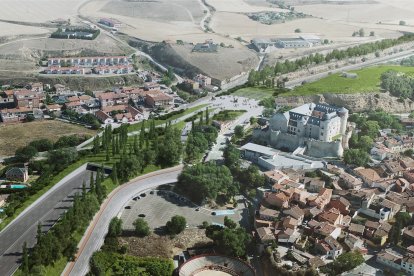 Recreación del falso túnel del tercer carril en Simancas y la futura integración del entorno.