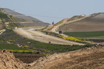Obras de la Autovía del Duero en Valladolid.