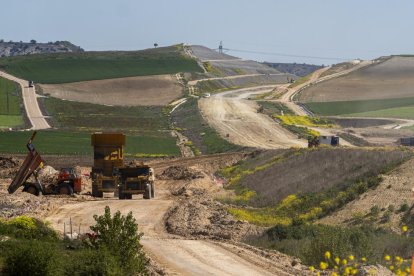 Obras de la Autovía del Duero en Valladolid.