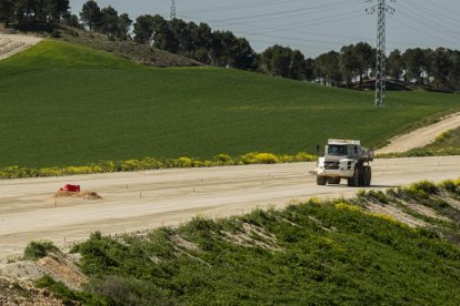 Obras de la Autovía del Duero en Valladolid.