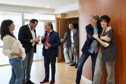 Congreso del PSOE de Valladolid, que contó con la presencia de la ministra Elma Saiz y el secretario del PSOE de Castilla y León, Carlos Martínez.