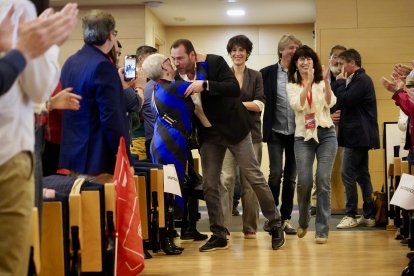 Congreso del PSOE de Valladolid, que contó con la presencia de la ministra Elma Saiz y el secretario del PSOE de Castilla y León, Carlos Martínez.