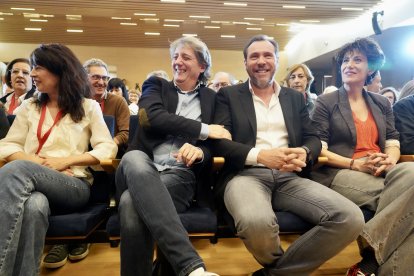 Congreso del PSOE de Valladolid, que contó con la presencia de la ministra Elma Saiz y el secretario del PSOE de Castilla y León, Carlos Martínez.