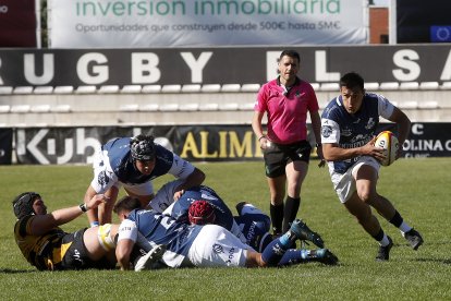 Una imagen del último duelo jugado por el VRAC ante Burgos