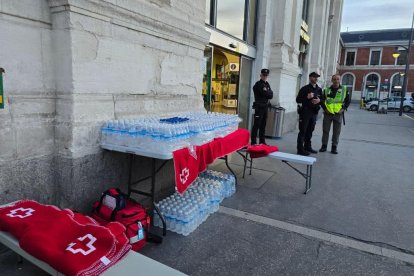 Estación de Campo Grande en Valladolid, que permanecerá abierta toda la noche por el apagón.