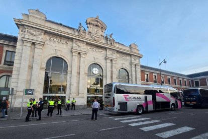 Estación de Campo Grande en Valladolid, que permanecerá abierta toda la noche por el apagón.