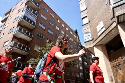 Un momento de la manifestación del Primero de Mayo en Valladolid.