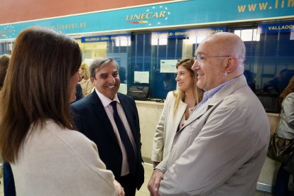 Visita a las obras de la estación de autobuses de Valladolid.