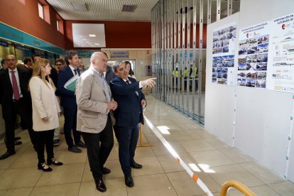 Visita a las obras de la estación de autobuses de Valladolid.