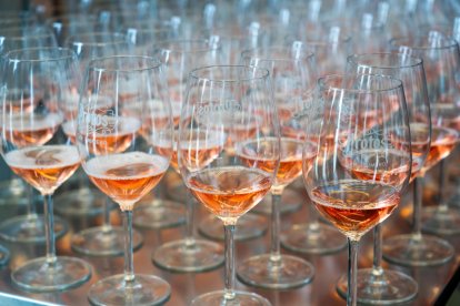 El ministro Luis Planas inaugura la bodega de Protos en la DO Cigales, junto a la consejera María González Corral.