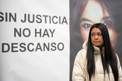 Concentración por Esther López a las puertas de los juzgados