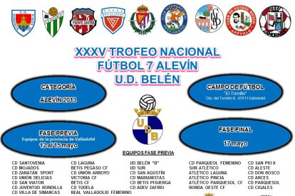 Cartel del Torneo Nacional de Fútbol 7 organizado por el UD Belén.
