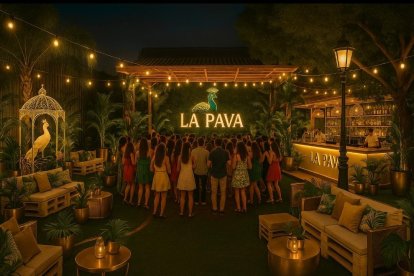 Recreación de la terraza de La Pava.