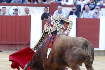 Emilio de Justo, durante la corrida de San Pedro Regalado.