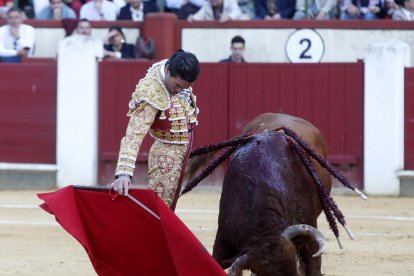 Juan Ortega, durante la corrida de San Pedro Regalado.
