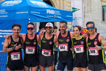 Equipo Atlético Pucela tras la ½ Media Maratón Universitaria de Valladolid.