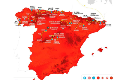 Recorrido Vuelta Ciclista a España 2025.