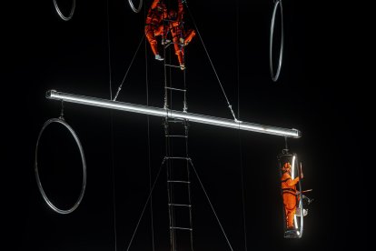 Actuación de la compañía 'Odyssée verticale'