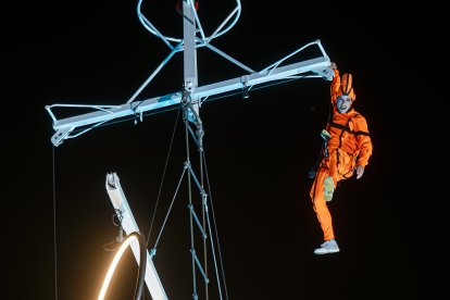 Actuación de la compañía 'Odyssée verticale'