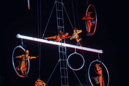 Actuación de la compañía 'Odyssée verticale'