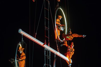 Actuación de la compañía 'Odyssée verticale'