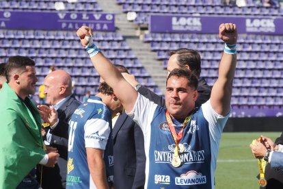 Celebración del VRAC en la final de la Copa del Rey en Zorrilla.