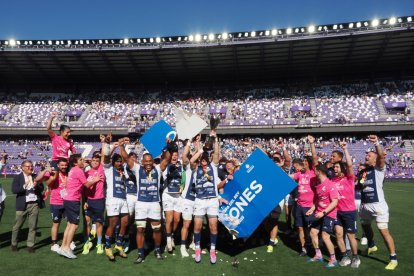 Celebración del VRAC en la final de la Copa del Rey en Zorrilla.