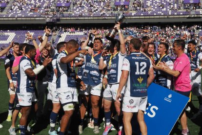 Celebración del VRAC en la final de la Copa del Rey en Zorrilla.