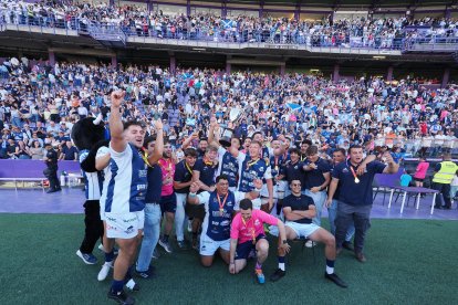 Celebración del VRAC en la final de la Copa del Rey en Zorrilla.