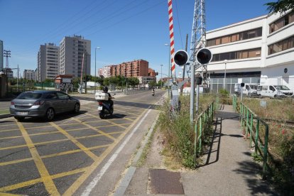 Fin a la vía de Ariza en Valladolid.