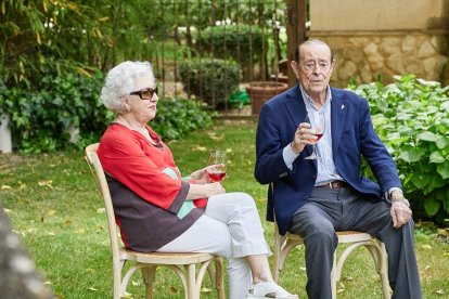 Luis Sanz con María Luz Cid en una imagen del pasado año.