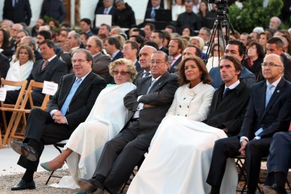 Luis Sanz, propietarios de la bodega Dehesa de los Canónigos, durante la celebración del 25 aniversario de la bodega.