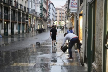 Inundaciones por la fuerte tormenta en Valladolid