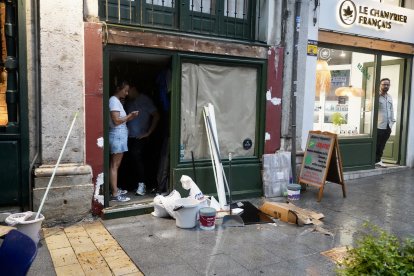 Inundaciones por la fuerte tormenta en Valladolid