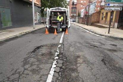 Daños en el paseo de Juan Carlos I tras la tormenta en Valladolid