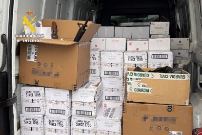 Recuperan parte de las botellas de Ribera del Duero